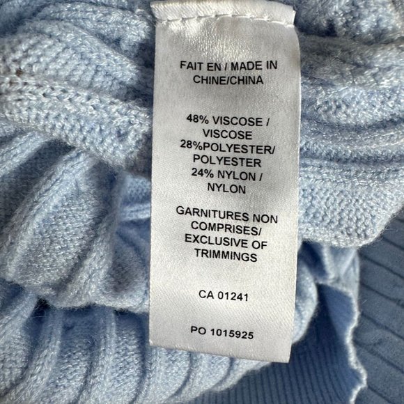 Twik Cable Knit Baby Blue Tshirt | US S - Picture 5 of 5